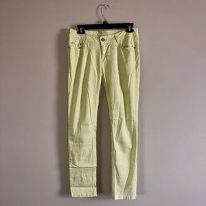 ROXY Yellow Denim Jeans